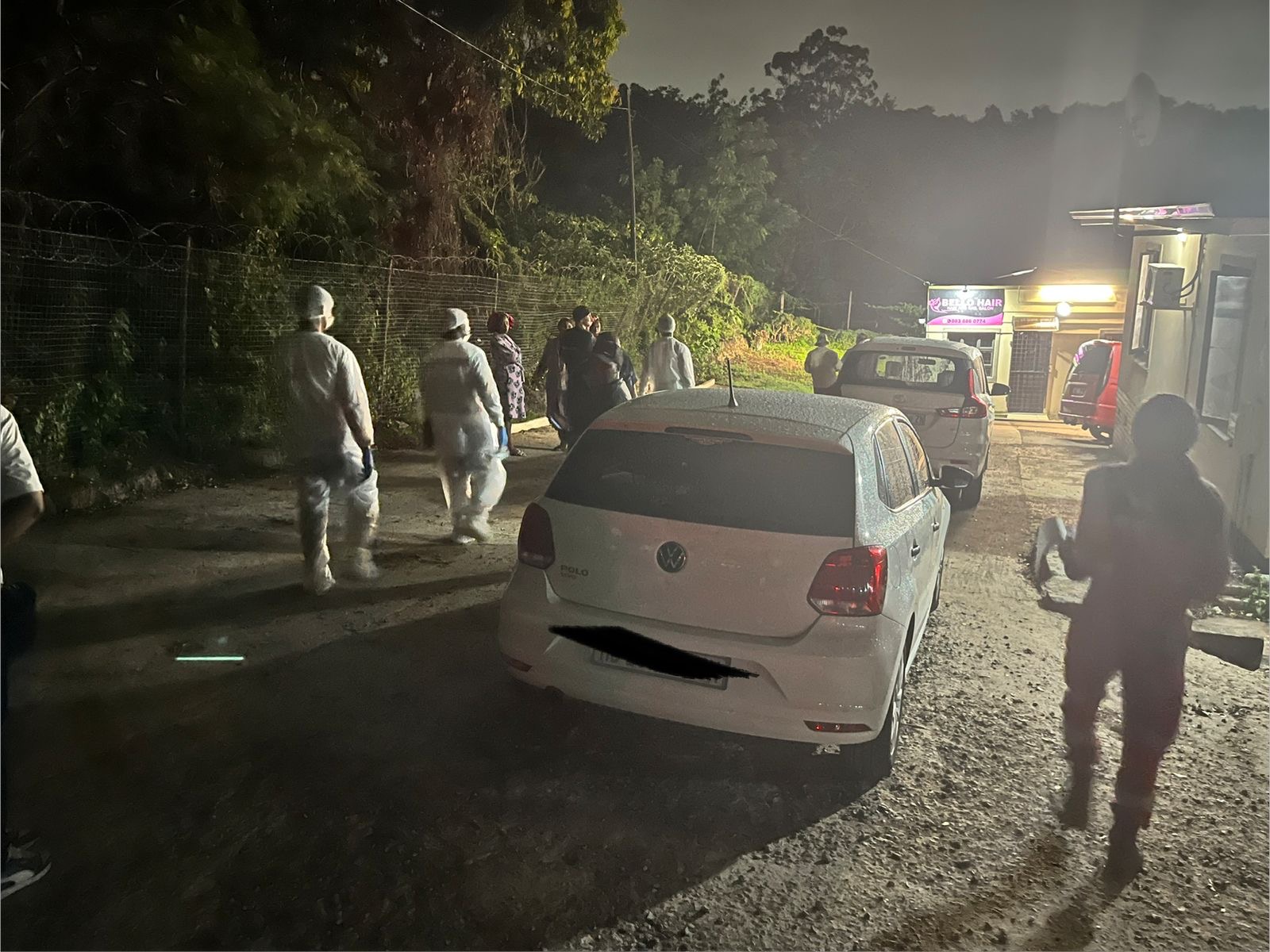 Four men were gunned down in a shootout with police.