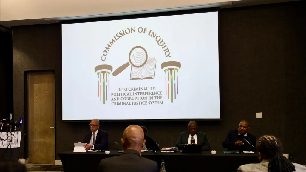 Madlanga dismisses bias claims amid row over late financial records at Commission hearing.