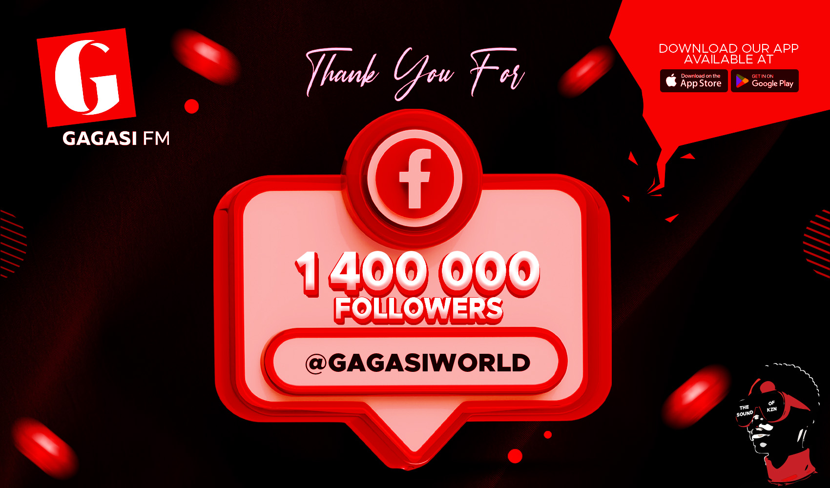 Gagasi FM Celebrates 1.4 Million Facebook Followers — A Digital Milestone in Its 20-Year Legacy