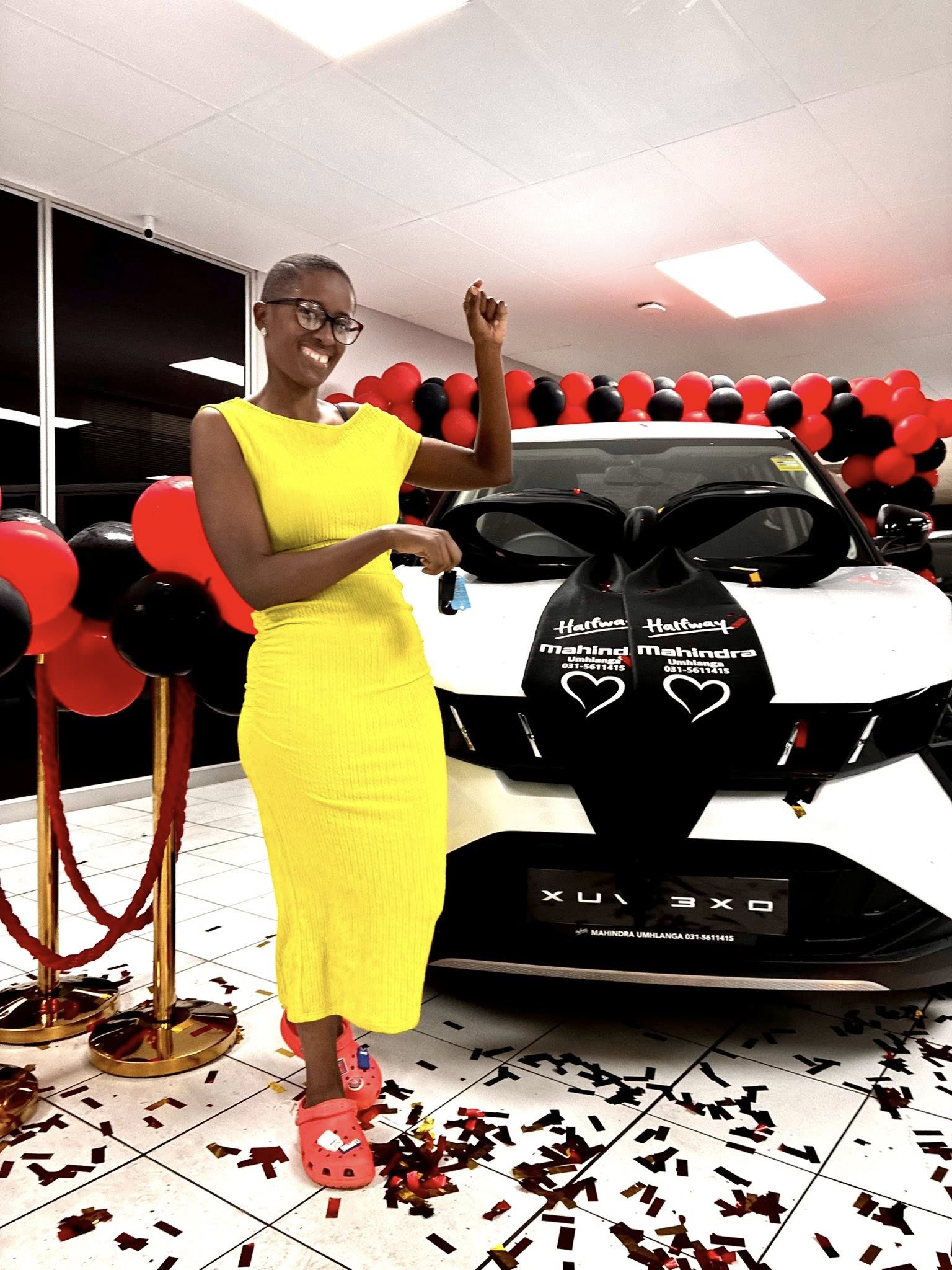 Sibahle Ngcobo Drives Into Victory With a Brand-New Mahindra XUV 3XO as Gagasi FM Celebrates 20 Years of Excellence