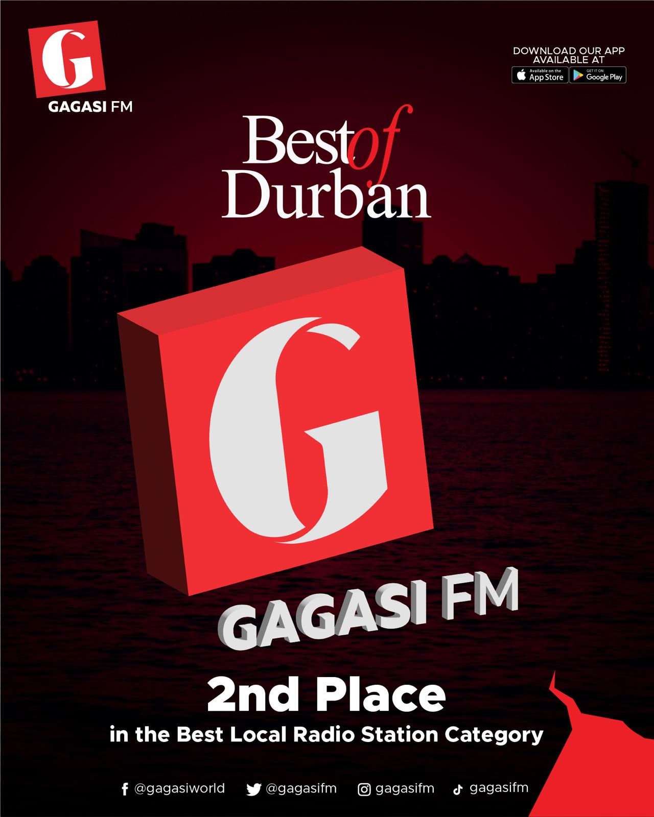 GAGASI FM CELEBRATES MULTIPLE HONOURS AT THE BEST OF DURBAN READERS’ CHOICE AWARDS 2026