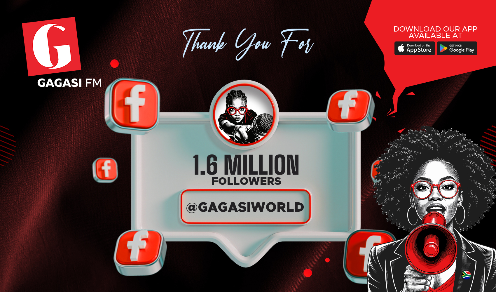 Gagasi FM Reaches 1.6 Million Facebook Followers, Cementing Its Position as KwaZulu-Natal’s Fastest-Growing Digital Media Platform