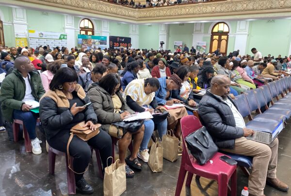 Unemployed teachers gathered at the Pietermaritzburg city Hall
