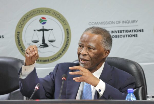 Thabo Mbheki at Kampempe Commission-Image by SABC News