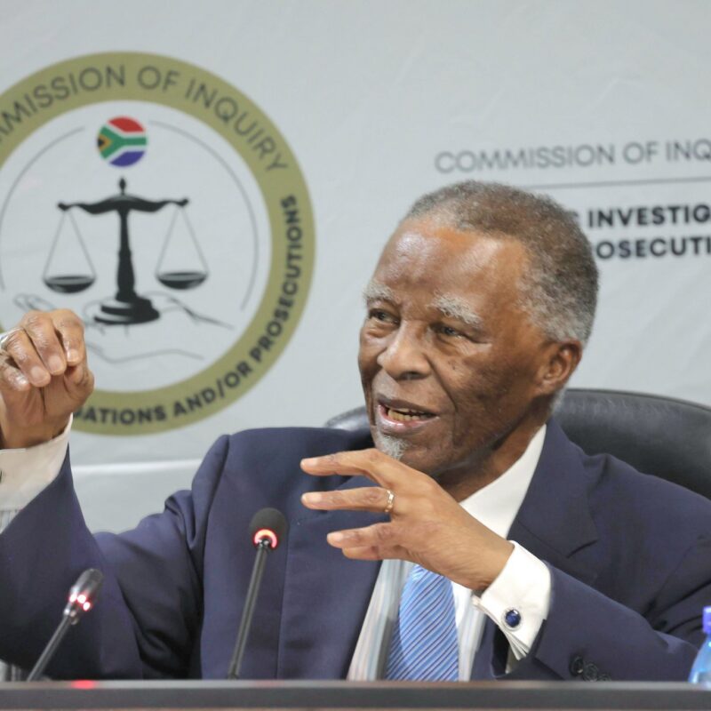 Thabo Mbheki at Kampempe Commission-Image by SABC News