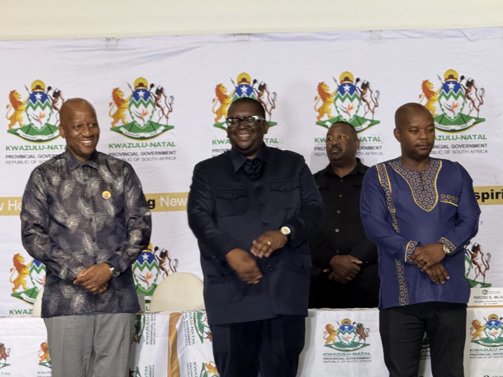 KZN Premier Thami Ntuli and Cogta MEC Thulasizwe Buthelezi