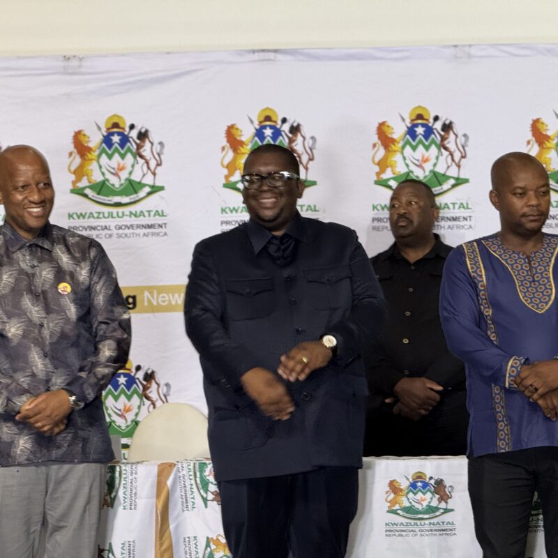 KZN Premier Thami Ntuli and Cogta MEC Thulasizwe Buthelezi