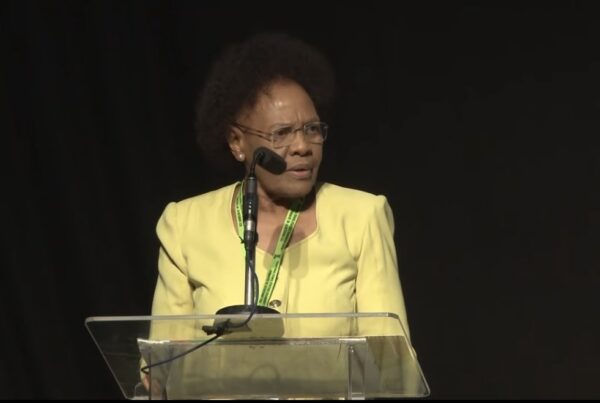 Advocate Zama delivering an address