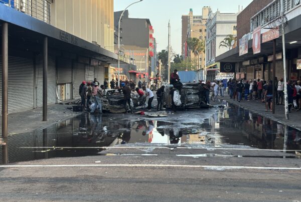 Durban CBD protesting