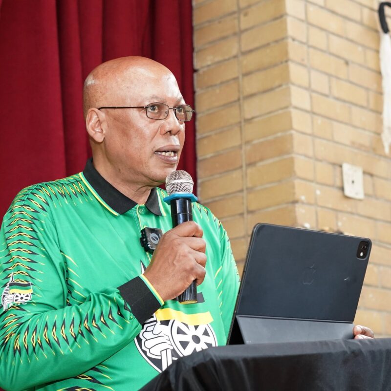 Mike Mabuyakhulu addressing a crowd-image by ANC KZN