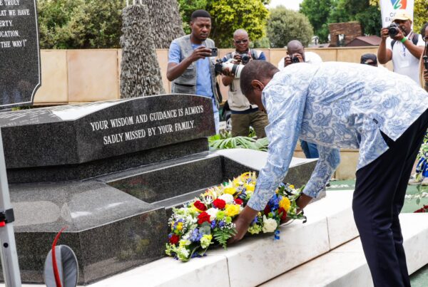 Paul Mashatile at OR Tambo memorial