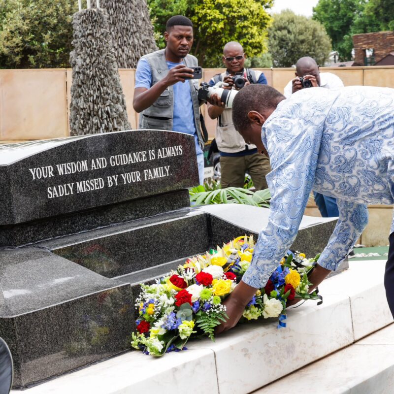 Paul Mashatile at OR Tambo memorial