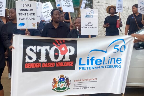 Lifeline Organisation march in Peitermaritzburg